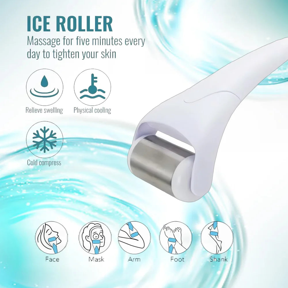 Cool Ice Roller Massager Skin Lifting Tool Face Lift Massage Anti-wrinkles Pain Relief Face Skin Care Tools
