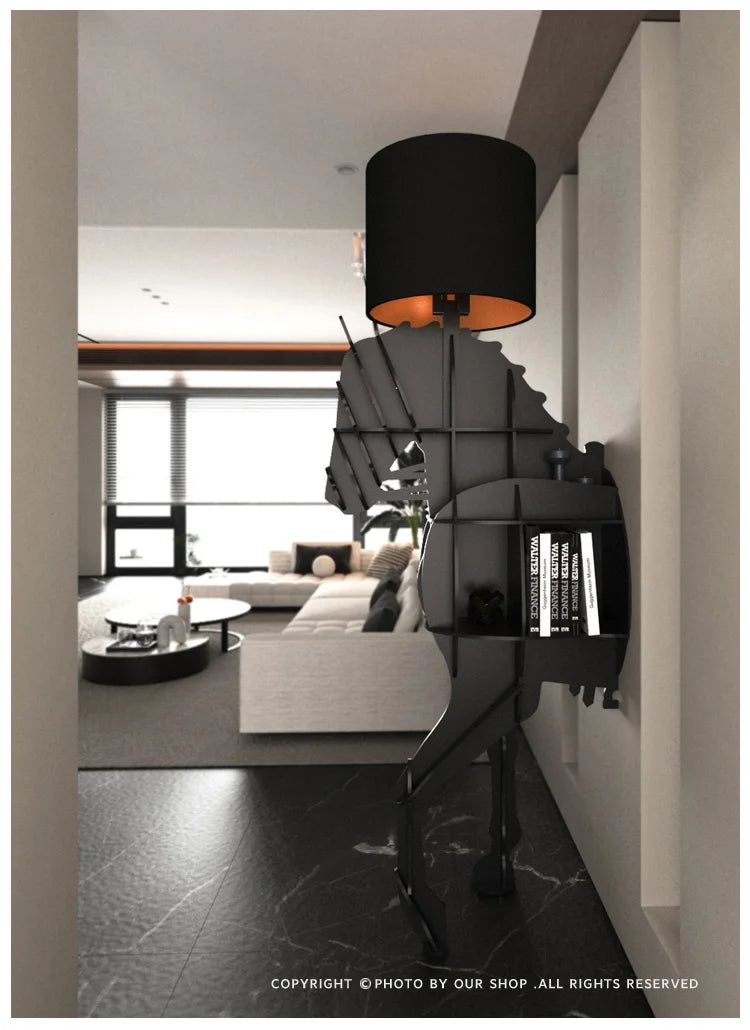 Organizer Living Room Cabinets Open Shelves Light Accent Modern Display Cabinet Storage Wall Luxury Vitrina Home Furniture