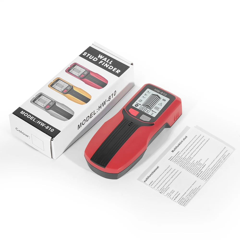 Handheld 6 in 1 Metal Detector Wall Finders Multifunction Wood Stud Finder Metal Pipes AC Wire Metal Depth Measure Floor Scanner