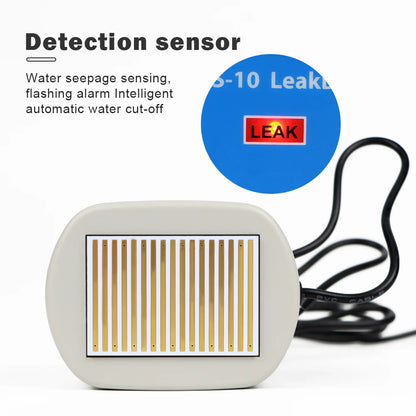 Smart Water Leak Sensor Water Leakage Alarm Overflow Level Detector Flood Protection Automatic Shutdown