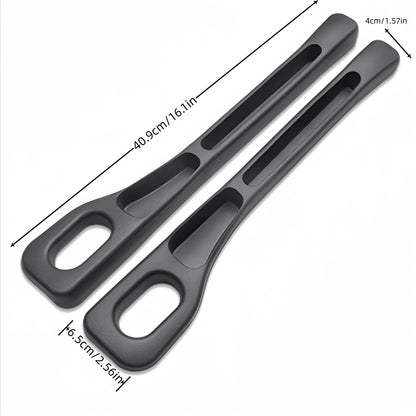 2pc Car Seat Gap Filler Organizer Pu Waterproof Car Seat Gap Plug Strip with 2 Grooves Seat Gap Storage Auto Interior Accessorie
