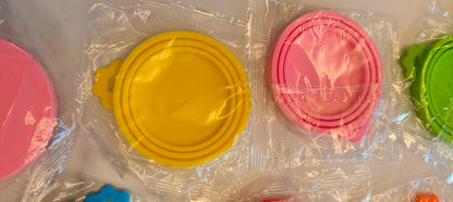 3In1 Silicone Reusable Soft Pet Seal Feed Cans Lid Keep Food Fresh Cover Flexible Storage Household Cup Glass Bottle With Spoon