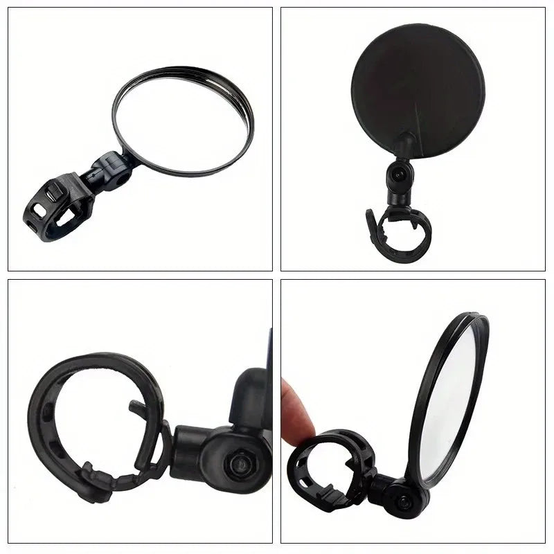 Motorcycles Rearview Mirror Side Mirror For Safety View Turning Left Right Mirror Adjustable Mini Autocycle Rear View