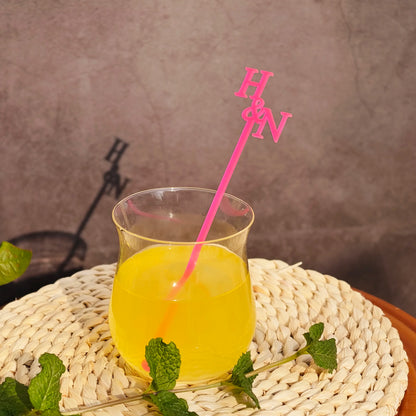 Customized Wedding Cocktail Stirrers Letter Cut Cocktail Swizzle Sticks Table Decor Personalized Acrylic Party Drink Stirrers