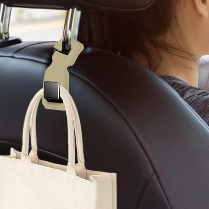 Car Seat Hooks For Headrest Small Car Back Seat Hanger Car Purse Hook Seatback Bag Holder Car Interior Accessories For Purse