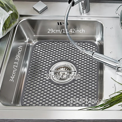 Silicone Sink Mat Sink Protectors for Kitchen Sink, Sink Mat Grid Non-Slip Folding Sink for Bottom of Farmhouse Porcelain Sink