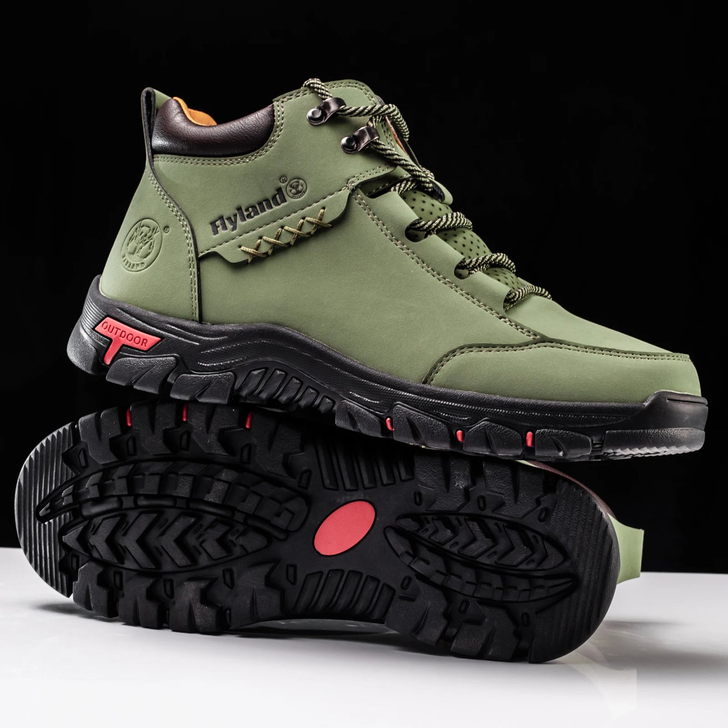 FLYLAND Fashionable  Ankle Boots Men Casual Sneakers Work Office Shoes