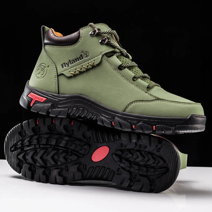 FLYLAND Fashionable  Ankle Boots Men Casual Sneakers Work Office Shoes