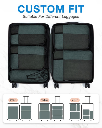 BAGSMART Compression Packing Cubes Men Travel Expandable Luggage Organizer  Carry on Luggage Packing Organizers for Women