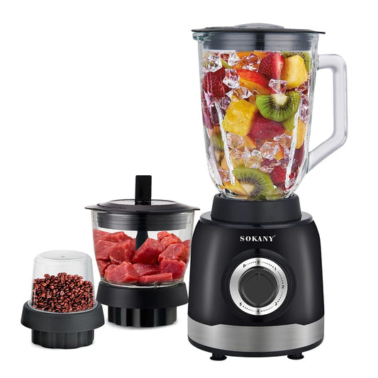 Multi-function Blender Food Grinding Kitchen Crushing Ice Juicer Suitable for Milkshakes and Fruit Drinks, Meats, Sauces