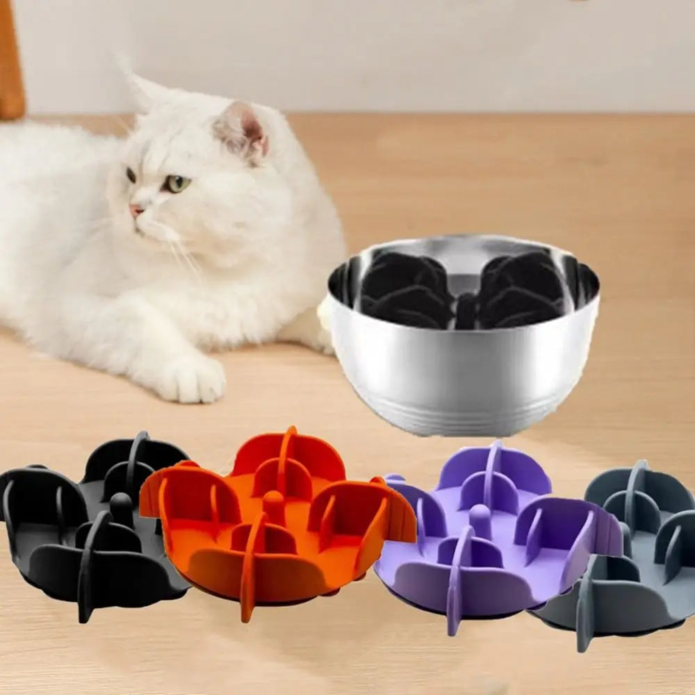 Silicone Dog Slow Feeder Safe Anti Choking Pet Slow Food Bowl Wear Resistant with Suction Cup Puppy Feeding Bowl for Pet