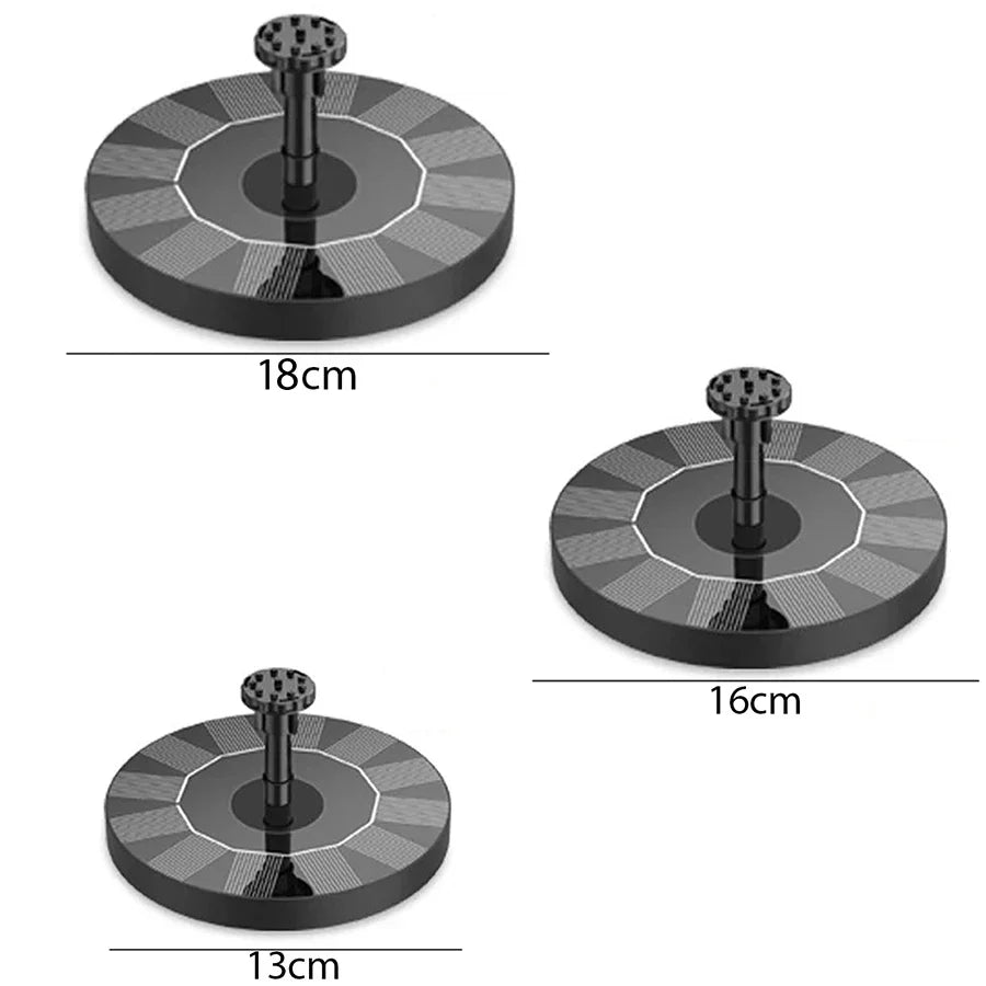Solar Fountain Pump Floating Solar Panel Bird Baths Water Fountain with 4 Nozzles For Garden Outdoor Water Pool Pond Decor