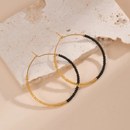 Bohemian Fashion Colored Beaded Earrings Exquisite Round earring For Women Handmade Summer Beach Jewelry Accessories Gifts