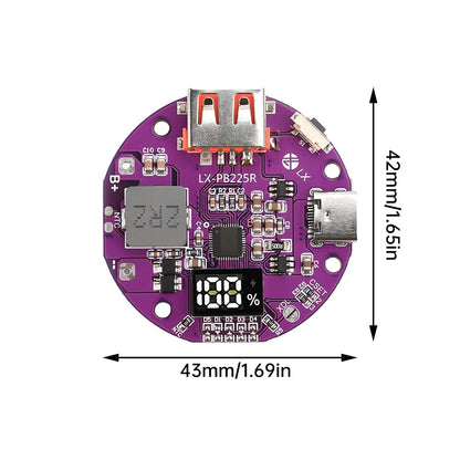 22.5W Power Bank Bidirectional Fast Charging Power Circuit Board High Power PD3.0/PD2.0 Type-C USB DIY for 3.7V Lithium Battery