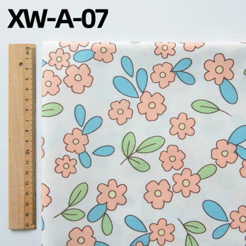 Fabric cotton handmade diy bedding flowers garden flowers pure cotton printing fabric twill cotton fabric sewing