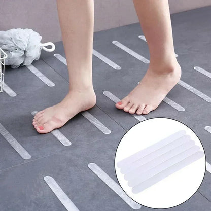 Anti Slip Strips for Bathtubs, Showers, Stairs, Floors, 12pcs Transparent Shower Stickers Bath Safety Strips