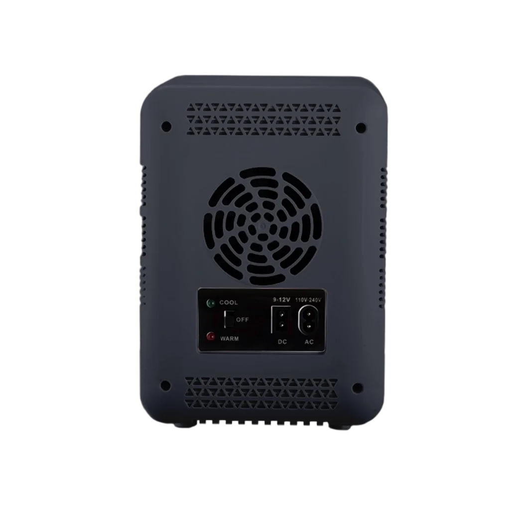 Grey Color Transparent Door Counter Drinks Cooler Freezer Table Top Small Mute Fridge Free Standing 4L Mini Fridge for Room