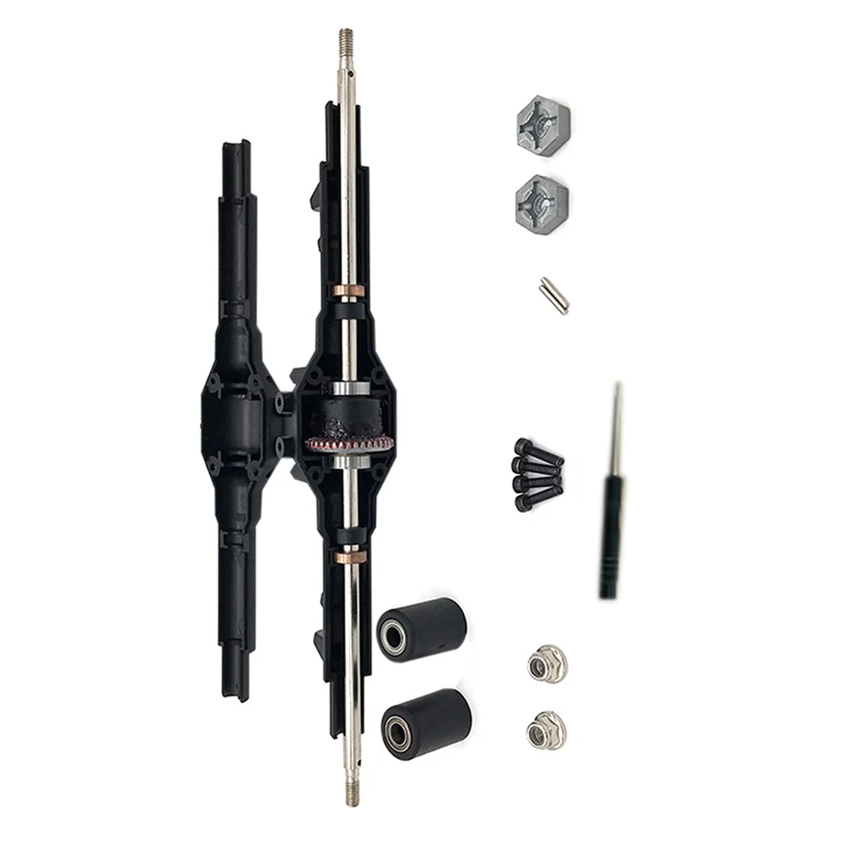 For Wltoys 12428 12423 RC Car Spare Parts Rear Axle Rear Gearbox Accessory Parts Differential