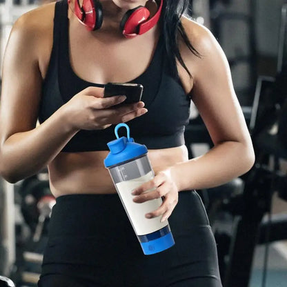 Protein Blender Gym Shaker Bottle Cup 23oz Leak Proof Portable Electric Rechargeable Bottle For Gym Workout Travel Sports