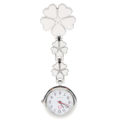 Nurse Watch- Womens Nurse Clip on Watch Nurse Fob Watch Nursing Pin Clip Watch Nurse Fob Watch ( White )