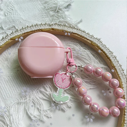 Cute Keyring Case for Lenovo HT38 Protective Cover Wireless Bluetooth Headphone Case for Lenovo HT38 Earbuds Cover