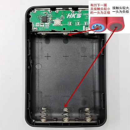 3×18650 DIY Shell Mobile Phone Charge Power Bank Case DIY Box 3 USB Ports 18650 Power Bank Case  Power Bank Cover Kit