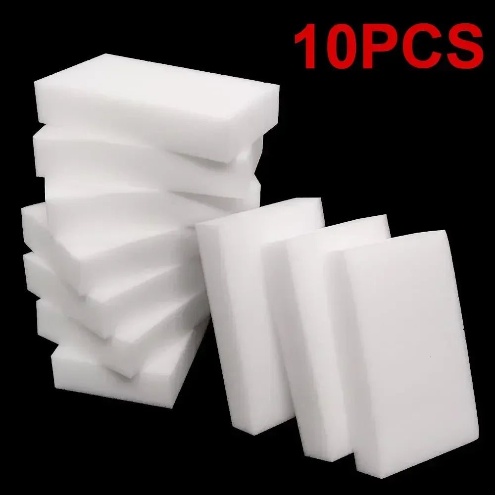 10pcs 10*6*2cm Upgrade Melamine Sponge Magic Eraser Cleaner Cleaning Sponges for Kitchen Bathroom Cleaning Tools