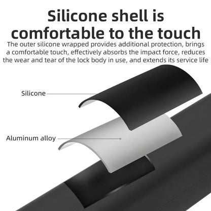 ROCKBROS Bicycle Smart Lock NFC Lock Aluminum Alloy High Strength Waterproof Anti-theft Safety U-Shape Lock MTB Road Bike Cyclin