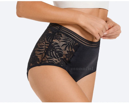 Menstrual Panties Woman High Waist Menstrual Cycle Absorbent Underwear Leak Proof Menstrual Briefs Period Underwear Heavy Flow