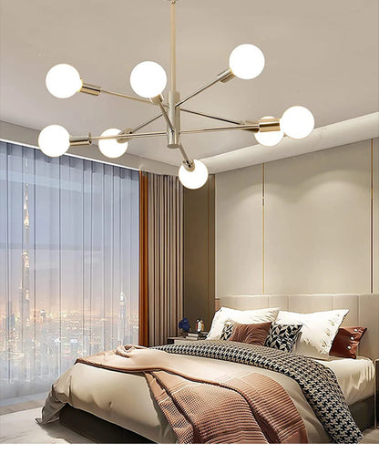 Decorative Living Room Chandelier Light 6/8/10/12 Lamps Heads Modern E27 Ceiling Chandelier Dining Room Bedroom Chandelier Lamp