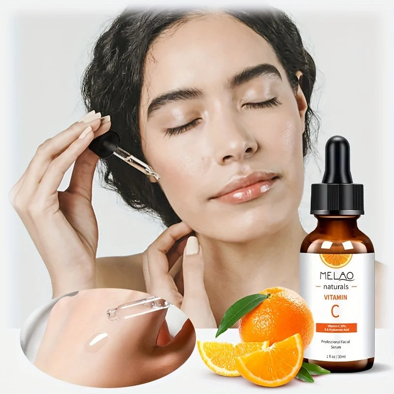 MELAO VITAMIN C SERUM Facial Serum with Vitamin C, Hyaluronic Acid, Vitamin E & More – Brightening Serum Even Skin Tone