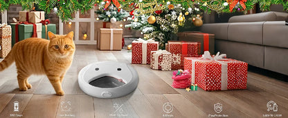 Automatic Pet Feeder Smart Cat Food Dispenser for Wet Food and Dry Food, Cat Automatic Feeder ，Ice box sold separately