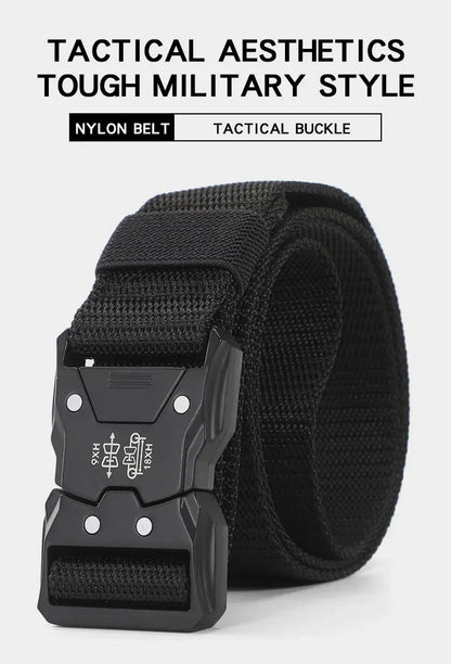 New Tactical Belt Outdoor Work  Training Belt Woven Belt Canvs Tactical Military Multi Function Combat Belt Denim Belt