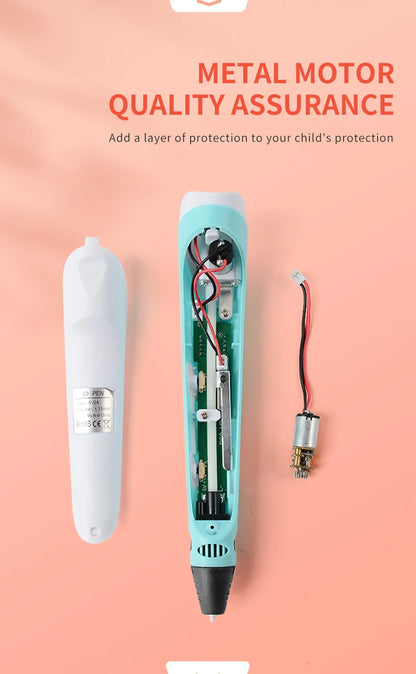 3D Pen DIY Drawing Pen With LCD Screen Compatible PLA ABS Filament Toys Safe Paiting for Children Kids Christmas Birthday Gifts