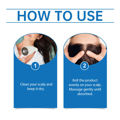 Hair Care Essential Oil Smooth Shine Anti-Frizz Hair Serum Promote Hair Growth Strengthening Nourishing Scalp Treatment Roller