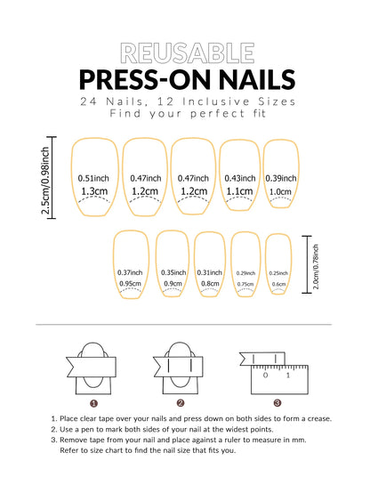 ARTAUG 24PCS Medium Almond Fleshcolor Press On Nails Fake Nails Pink Summer Nails Press On Nails Detachable Reusable Girl Gift