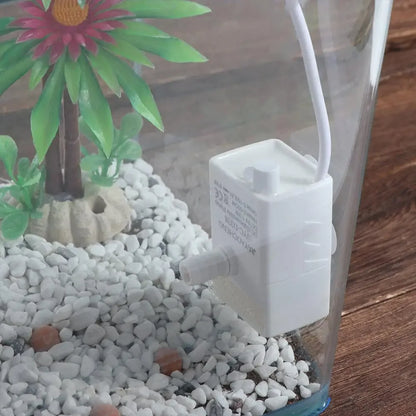 Ultra-quiet Pet Water Dispenser Pump LED Light 5V Mini Submersible Pump Large Flow Detachable Water Fountain Pump Replacement