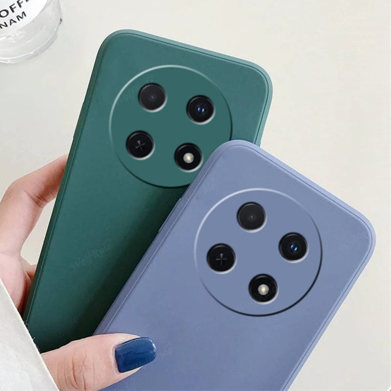 For Huawei Nova 12i Case Cover Huawei Nova 12i Capa Phone Back Bumper Shockproof TPU Liquid Silicone Soft Fundas Huawei Nova 12i