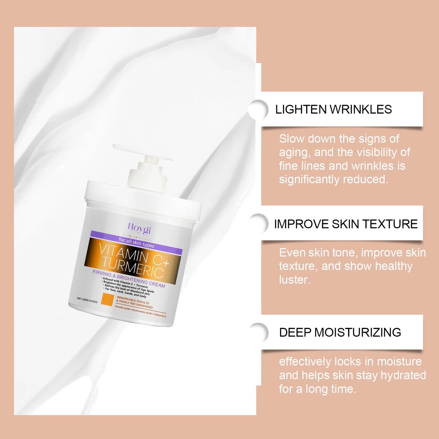 Body Lotion Moisturizing Anti Drying Lightening Melanin Elbows Knees Nourishing Exfoliating Improve Dull Vitamin C Body Cream