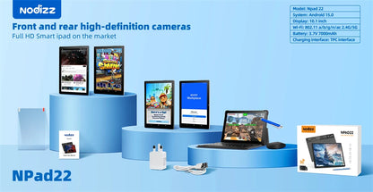 New Tablet Computer 10.1 inches Android 15 (RAM12GB+ROM512GB) HD Dual Card Tablet Computer Learning Office Entertainment Tablet