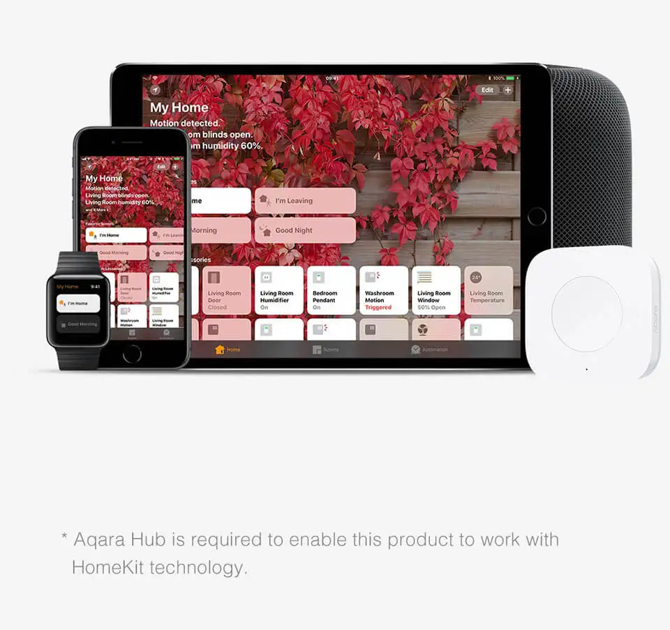 Aqara Mini Wireless Switch Zigbee Connection Versatile 3-way Control Button For Smart Home Devices Compatible With Apple HomeKit