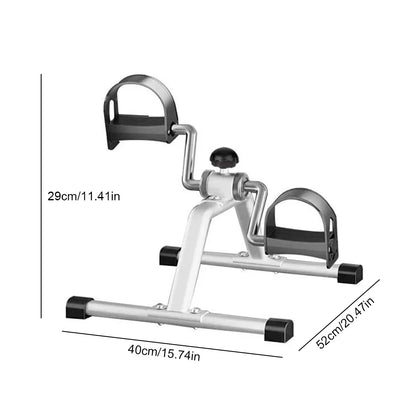 Portable Pedal Exerciser Mini Exercise Bicycle Adjustable Resistance Home Bike Trainer Indoor Under Desk Leg Rehabilitation