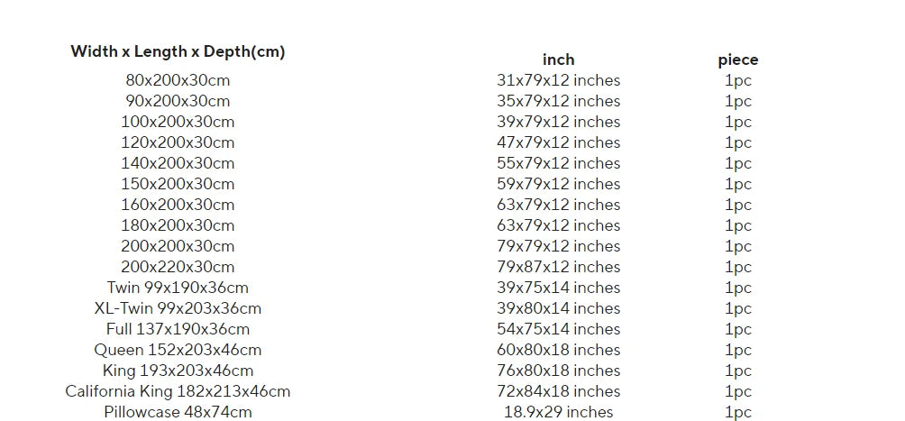 Waterproof Fitted Bed Sheet Comfortable Mattress Protector with Elastic Rubber Band Washable and Easy Care