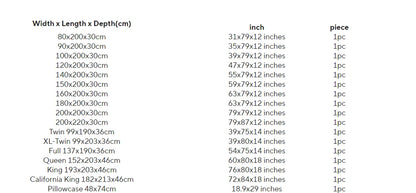 Waterproof Fitted Bed Sheet Comfortable Mattress Protector with Elastic Rubber Band Washable and Easy Care