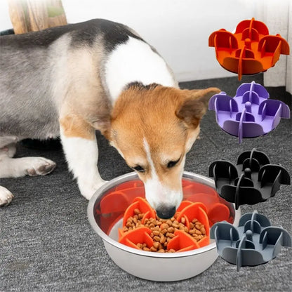 Dog Supplies Silicone Dog Slow Feeder Safe Soft Pet Slow Food Bowl Nonslip Anti Choking Puppy Feeding Bowl Small Dogs