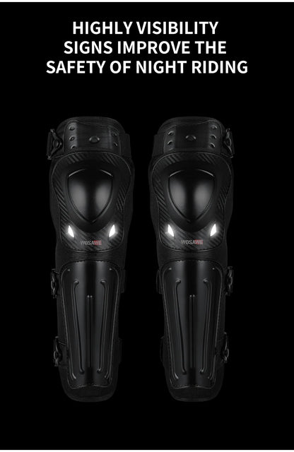 WOSAWE Motorcycle Knee Pads Protective Gear Equipment Motocross Protection Riding Elbow Guard Knee Pad Protector Kit