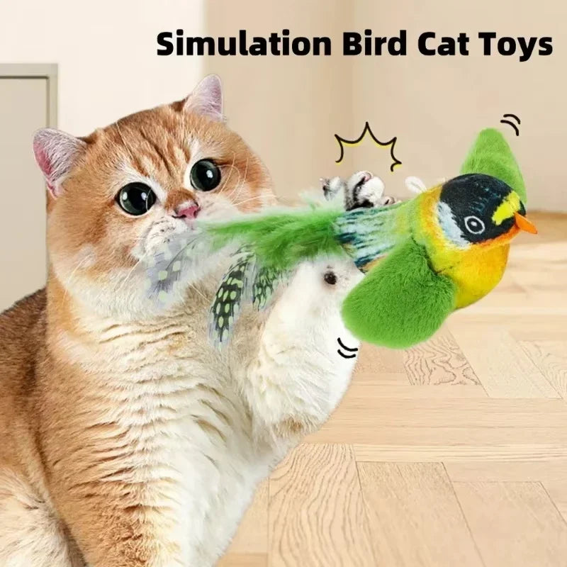 Cat Toys For Indoor Cats Interactive Cat Toy Realistic Bird Sound Cat Toy Plush Cat Toy Catnip Cat Toy for Cats Kitten Toy