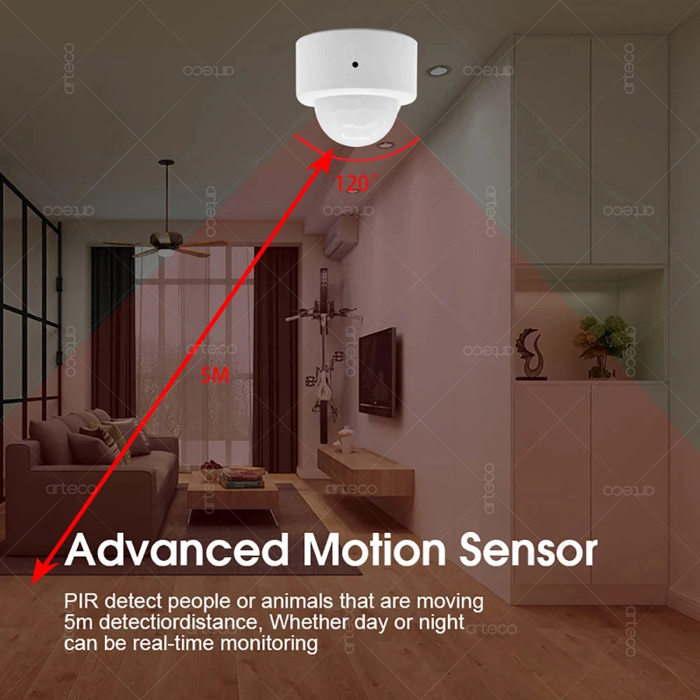 Zigbee 3.0 Human Motion Sensor Smart Home PIR Motion Sensor Infrared Detector Smart Life App Security Alarm Sensor Need Gateway
