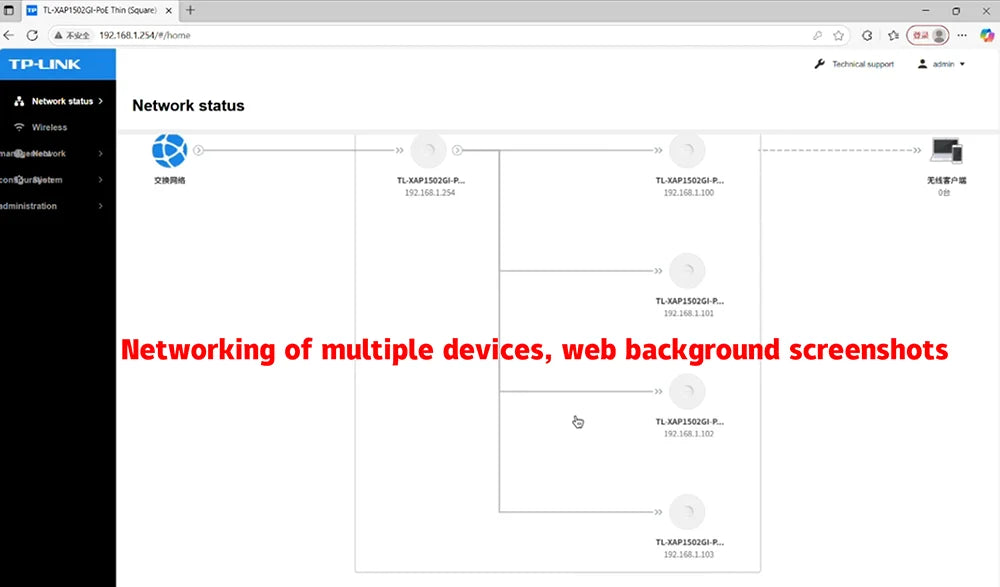 TP-Link Wi-Fi7 BE5100 Ceiling Access Point Range Wireless AP 5G Router Signal Booster POE  Wifi Booste Extender Long Range