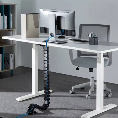 Desktop cable tray cable management workstation Snake cable manager manages cable trays